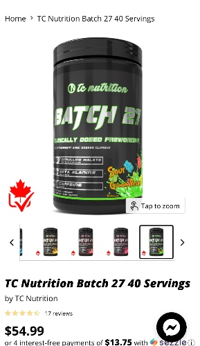 Batch 27 preworkout 