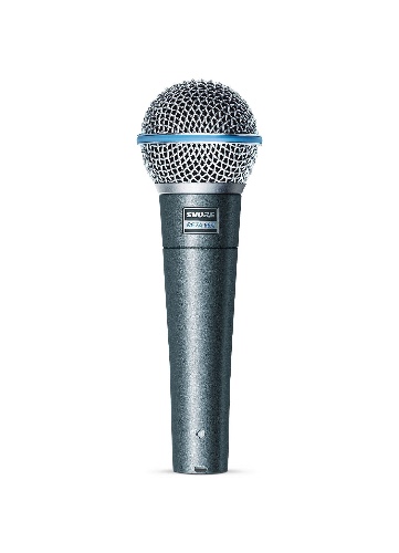 Shure BETA 58A Vocal Microphone - Single Element Supercardioid Dynamic Mic for Stage and Studio, Includes A25D Adjustable Stand Adapter, 5/8” to 3/8” (Euro) Thread Adapter and Storage Bag - Microphone