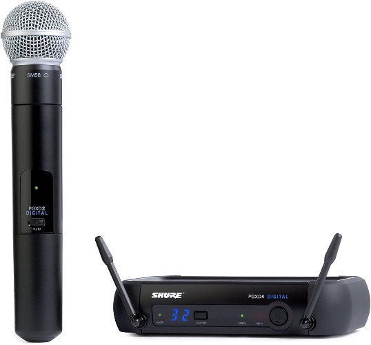 Shure PGXD24/SM58-X8 Digital Handheld Wireless System with SM58 Vocal Microphone - Full System SM58
