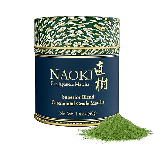 Naoki Matcha Superior Ceremonial Blend – Authentic Japanese First Harvest Ceremonial Grade Matcha Green Tea Powder from Uji, Kyoto (40g / 1.4oz) - Superior Blend - 1.4 Ounce (Pack of 1)