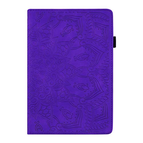 Case for Samsung Galaxy Tab A8 10.5 inch 2022 Case SM-X200/X205 Premium PU Leather Folio Stand Cover Flip Shell with Card Slot Pen Holder for Galaxy Tab A8 10.5'' Tablet - Purple