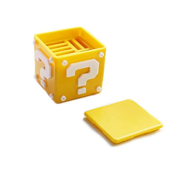 12 in 1, Pretty Compact Game Card Box to Hold up to 8 NS Game Cards and 4 Micro-SD Cards.Game Card Holder for Nintendo Switch.Small Size and Light Weight (Yellow)