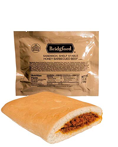 Bridgford Honey BBQ Beef - MRE Survival Food Storage Ready To Eat Meals - 3 Pack …