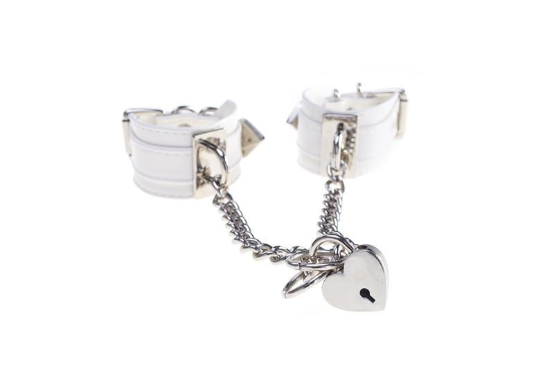 Heart Locket Cuffs - White