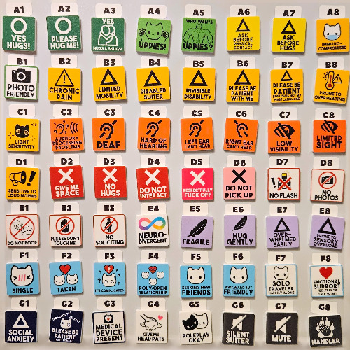 Mini Consent Badges | Papaya Badger