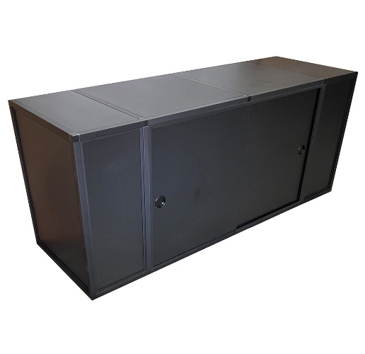 Essential 6 PVC & Aluminum Stand 2.0 - 72 L x 24 W x 30 H | Standard Black Frame