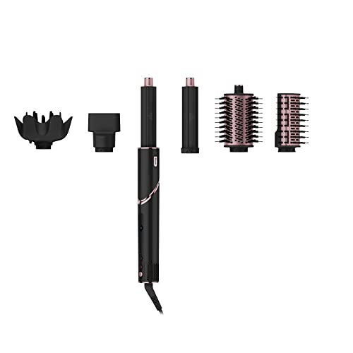 Shark HD440BK FlexStyle Air Drying & Styling System with Ultimate 6-Piece Accessory Pack of Auto-Wrap Curlers, Curl-Defining Diffuser, Oval Brush, Paddle Brush & Concentrator Attachments, Black - For All Hair Types