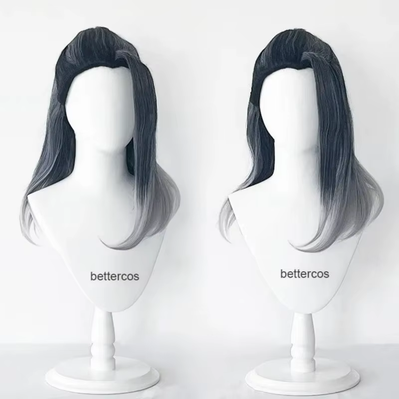 Valorant viper fade jogo peruca cosplay 50cm longo resistente ao calor do cabelo sintético halloween festa role play anime perucas + peruca boné - AliExpress 200000532