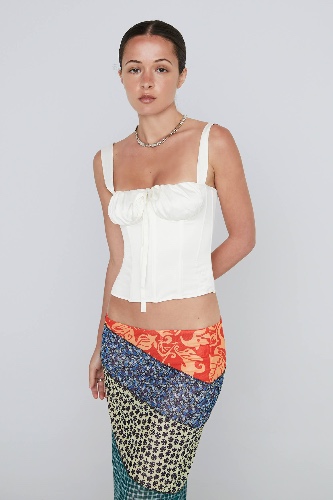AGNES CORSET - IVORY | IVORY / S