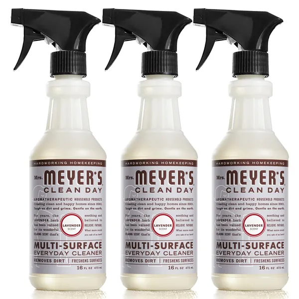 Mrs. Meyer's All-Purpose Cleaner Spray, Lavender, 16 fl. oz - Pack of 3 - Lavender Spray