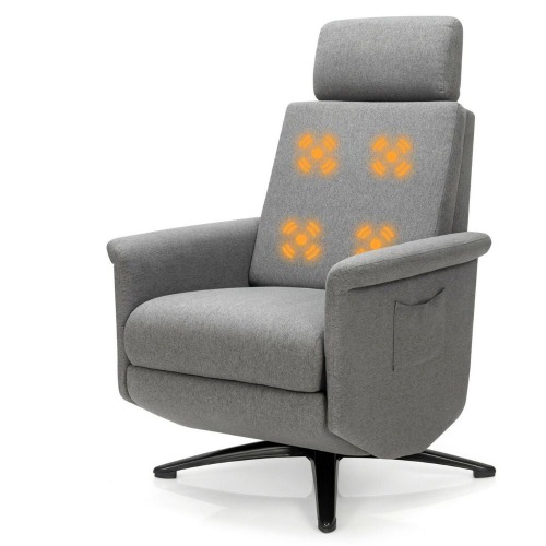 Sleek Reclining Massage Chair with Foot Rest