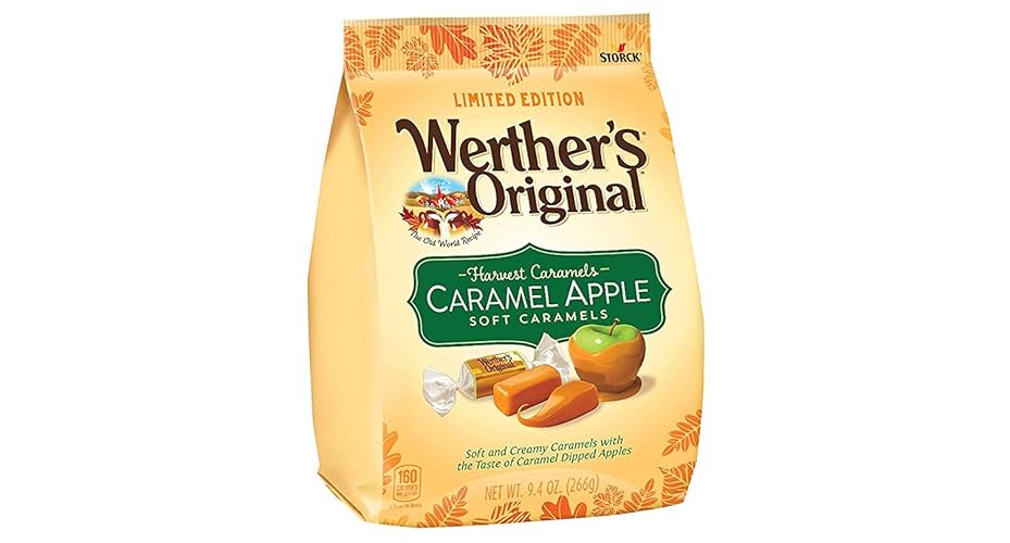 Storck Werther’s Original Limited Edition Harvest Apple Soft Caramels - Apple - 9.4 Ounce (Pack of 1)