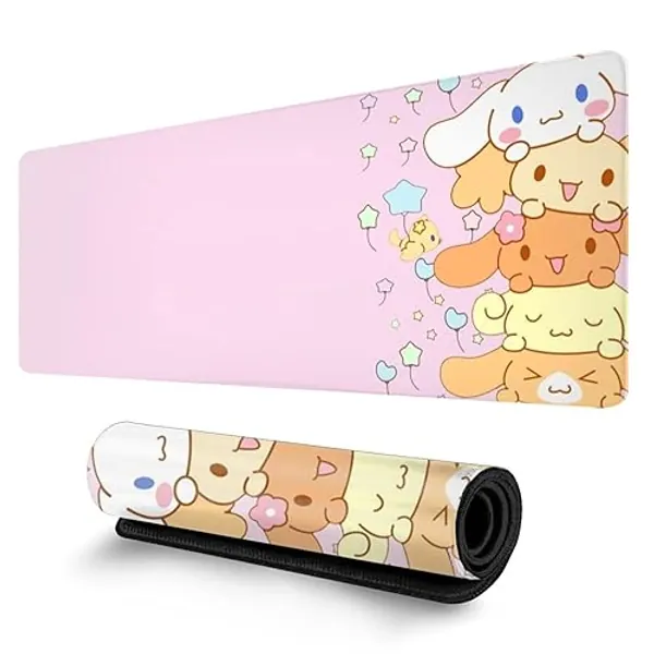 Tulade Large Pink Polyester Mouse Pad - Extended Desk Mat for Keyboard, Gaming, Office Use - L Size, 30x80cm, Non-Slip, Waterproof, Foldable, Portable - Desk Pad Gift for Girls Women