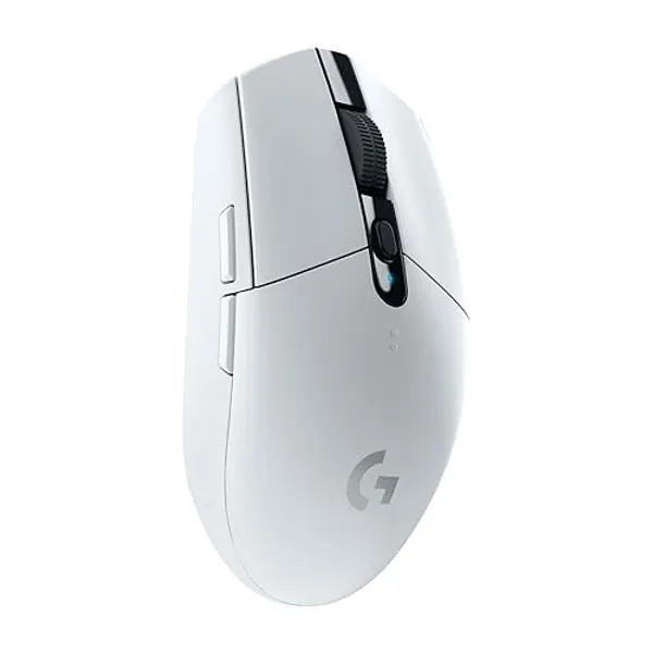 Logitech G305 LIGHTSPEED Wireless Gaming Mouse, HERO 12K Sensor, 12,000 DPI, Lightweight, 6 Programmable Buttons, 250h Battery Life, On-Board Memory, PC/Mac - White