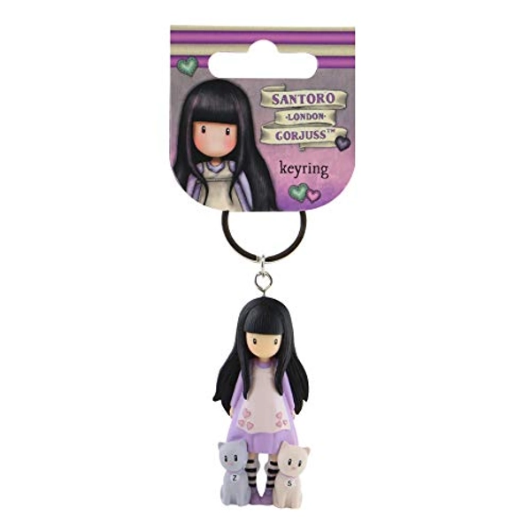 Gorjuss 631GJ12 Moulded Keyring Tall Tails