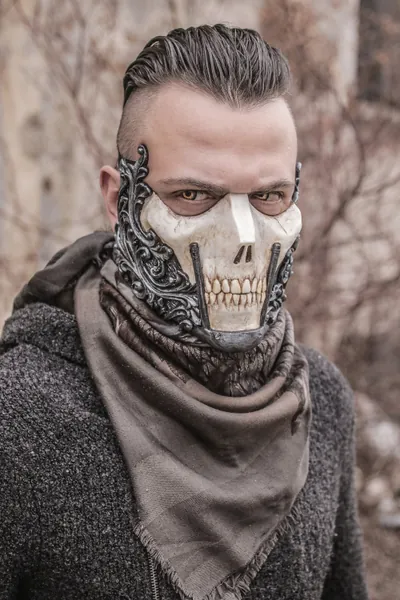 THE RAIDER (Resin Half-Face Skull Mask)