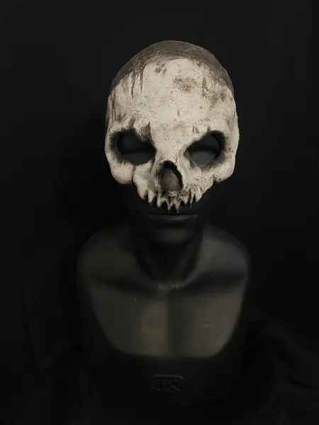 Skull Half Mask | Ghost, Ghoul, Goblin, skull, Scarecrow, Monster Mask, Halloween mask, Boogeyman, Skinwalker, Serial killer, Clown
