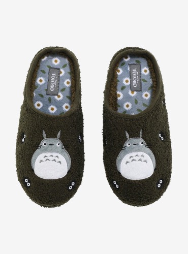 Studio Ghibli My Neighbor Totoro Soot Sprites Sherpa Plush Slippers