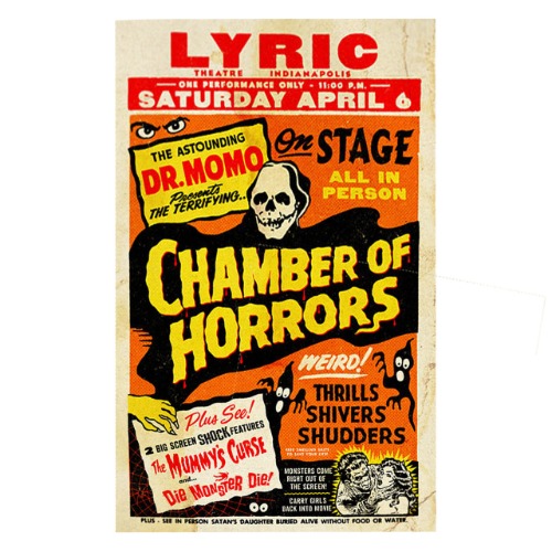 RETRO A GO GO CHAMBER OF HORRORS PRINT | Default Title