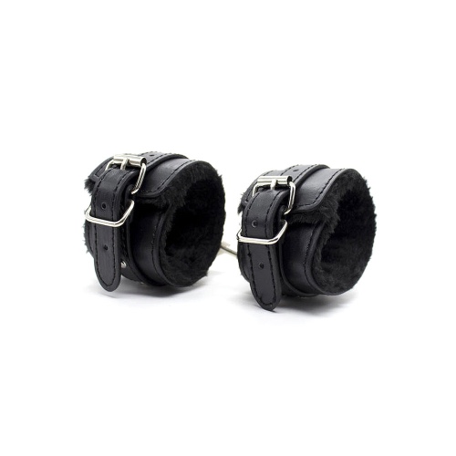 Furry Cosplay Handcuffs with Adjustable Buckle - Black / Hand