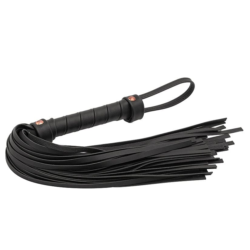Bondage Couture Vinyl Flogger - Black