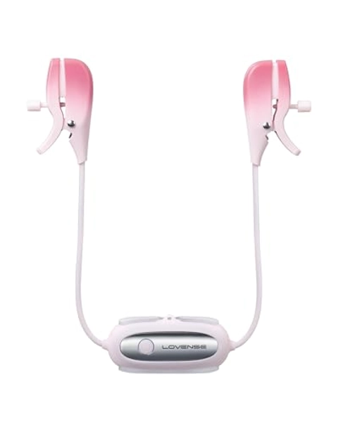 LOVENSE Gemini Vibrating Nipple Clamps, Bluetooth Adjustable Nipple Stimulator with App Remote Control, Rechargeable Sex Toys for Women Men Couples Play