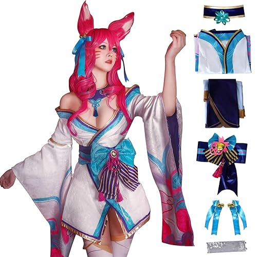 Halloween Cosplay for Women, Game Character Dress up Costume With Accessories Wig - 01 Clothing - Small