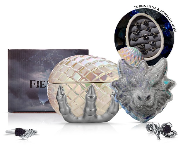 Fierce Dragon - Candle Jewelry Box and Bath Bomb Set | Ring / 5