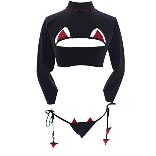 TOMORI Womens Cute Cat Lingerie Naughty Devil Costume Outfit Lolita Anime Cosplay Sleepwear