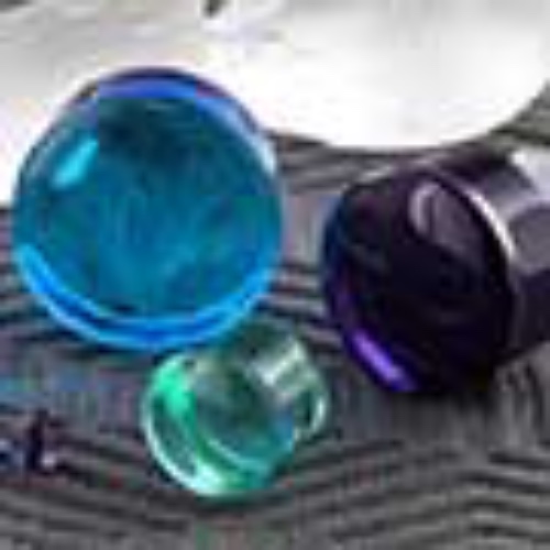 Basic Single Flare Solid Color Glass Plugs| Gauges