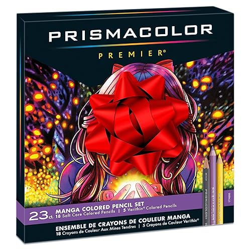 Prismacolor Premier Colored Pencils, Manga Colors, Adult Coloring, 23 Pack