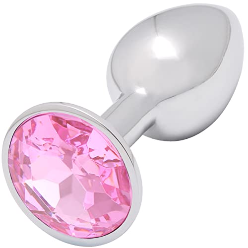 Akstore Small Super Steel Fetish Plug Anal Butt Personal Sex Massager, Pink, 5.3 Ounce - Pink