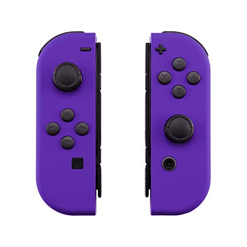 eXtremeRate Replacement Handheld Controller Housing with Full Set Buttons, DIY Replacement Shell Case for NS & NSO Console – Console Shell NOT Included - Purple