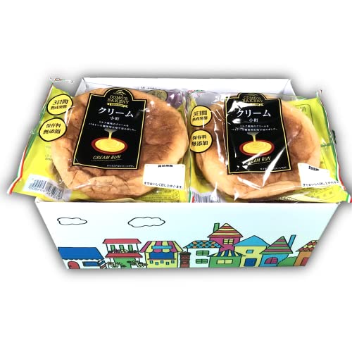 Japanese Bread box by Como’s Bakery (Cream Komachi Custard Cream filled Pan) DagashiyaBox [PACK OF 10] - Cream Komachi