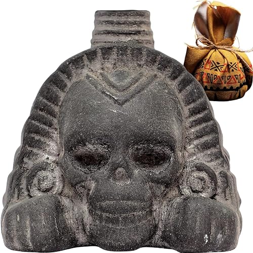 Real Screaming Aztec Death Whistle from ZBOSS by ITZCOEHUA - Loudest Authentic Human Sounding Screams 125+ Decibels Loud, Collectible, Aztec Design in Black Obsidian, Self defense - 1. Obsidian Black