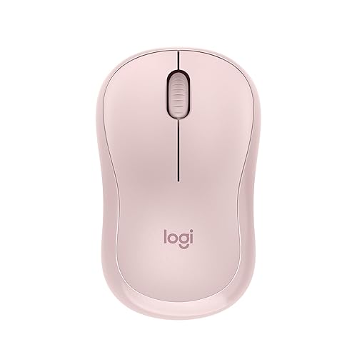 Logitech M240 Silent Bluetooth Mouse, Wireless, Compact, Portable, Smooth Tracking, 18-Month Battery, for Windows, macOS, ChromeOS, Compatible with PC, Mac, Laptop, Tablets - Rose - Bluetooth - Rose