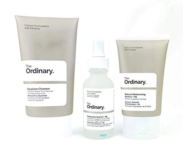 The Ordinary The Daily Set (3 Pcs: Squalane Cleanser - Hyaluronic Acid 2% + B5 - Natural Moisturizing Factors + HA)
