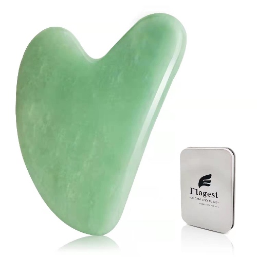 Flagest Gua Sha (Rozenkwarts) - groen