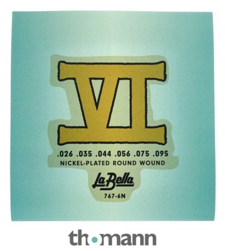 La Bella 767-6N Bass VI