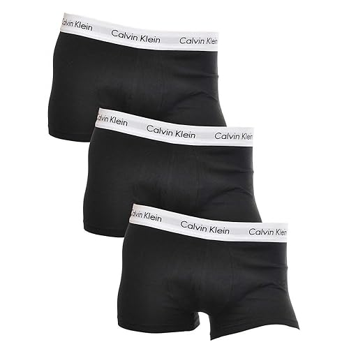 Calvin Klein Pantaloncini Boxer Confezione da 3 Uomo Low Rise Trunks Cotone Elasticizzato