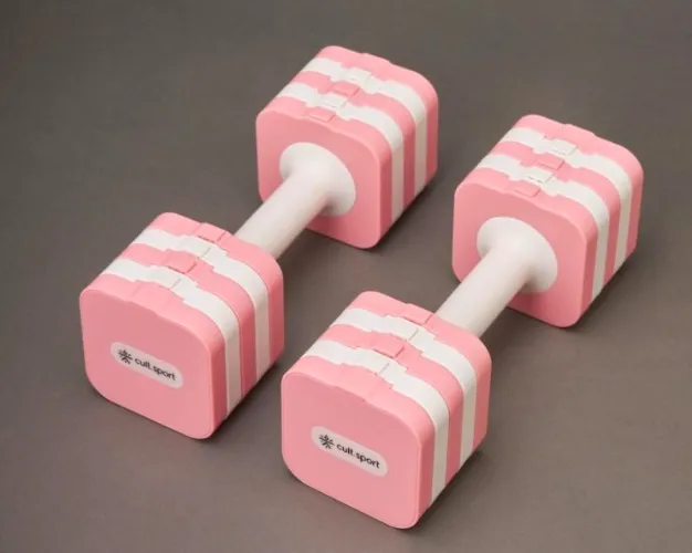 Buy Cultsport Derby Adjustable Dumbbell (Pack of 2) Ideal for Men, Women For Strength Training Workout at Home, 10KG, Pink Online at Low Prices in India - Amazon.in