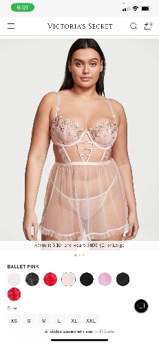 Wicked La Fleur Open Back Babydoll