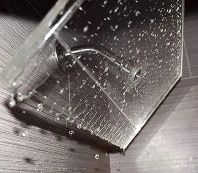 PREMIUM Large Shower Head by Clear Shower XL - Clear Model, FIRM PRESSURE Square 18 inch (45cm) Adjustable Unfinished Shower Head, LUXURY Waterfall Full Body Coverage, Easy to Install