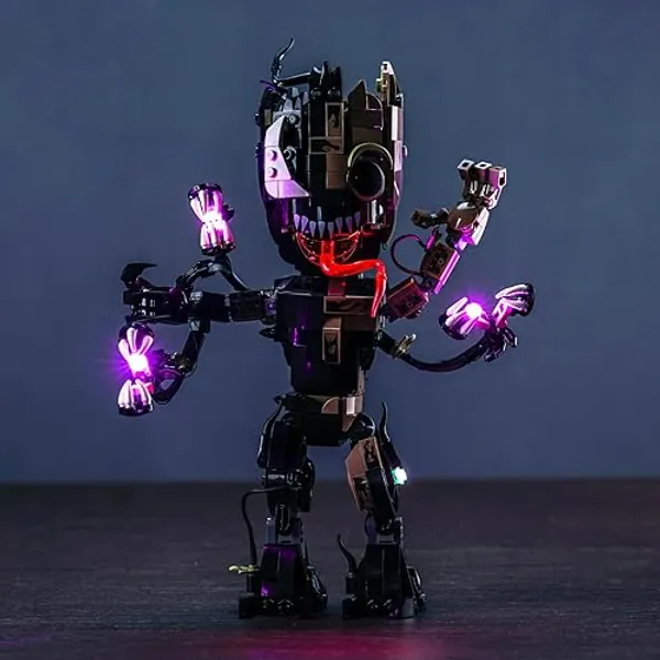 LocoLee LED Light Kit for Lego Venomized 76249, DIY Lighting Set Accessories Compatible with Lego 76249 Toys Building Set for Fans (Lights Only, No Models)
