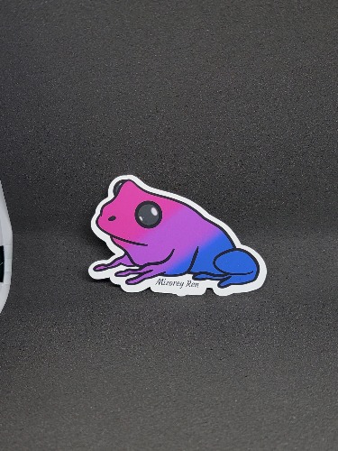 Pride Frog Sticker - Bi