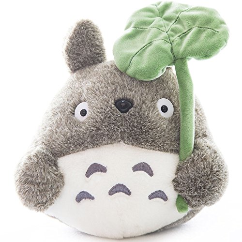 Totoro Plush Doll Plush Animal Toy Throw Pillow Decorative Holiday Birthday Kid Girlfriend Gift (Lotus Leaf,25cm/9.84 inch) - Lotus Leaf - 25cm/9.84 inch