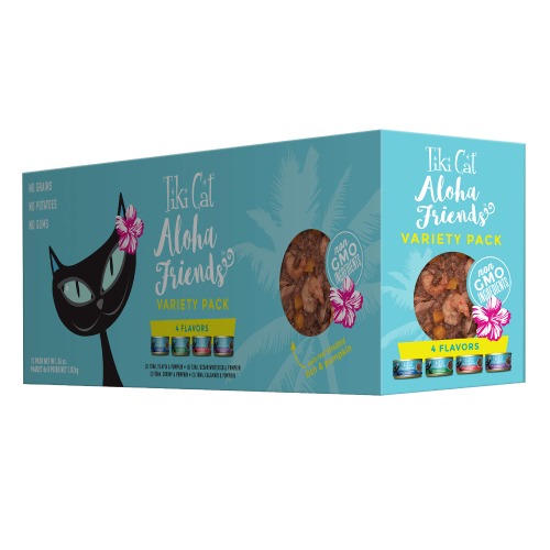 Tiki Pet Foods Cat Aloha Variety Pet Food (12 Pack), 3 oz - 12 Count (Pack of 1)