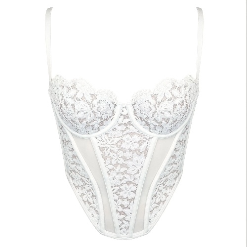 Frisson Corset Crystal - 34DD/36D/38C / Crystal