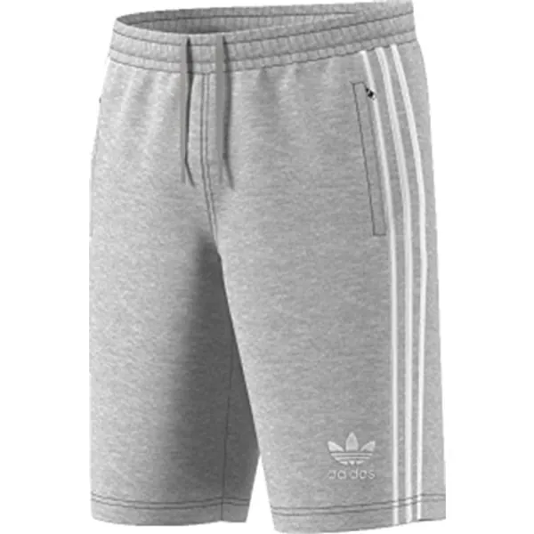 Adidas Men's 3-Stripes Shorts - Medium Grey Heather, Small