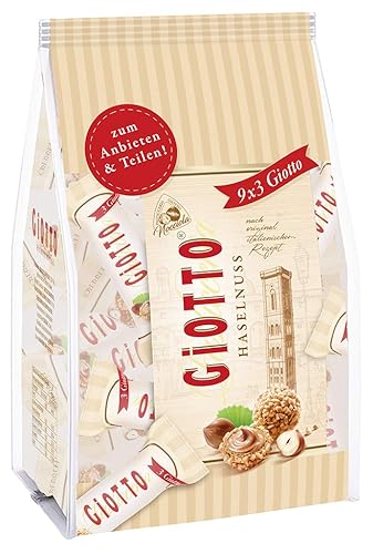 GiOTTO – Haselnuss-Gebäckspezialität nach original italienischem Rezept – Waffelhülle, Milch-Haselnuss-Creme-Füllung und Ummantelung aus Haselnuss-Mini Stückchen -116 gr - 116 g (1er Pack)